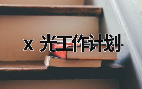 x光工作计划 (14篇）